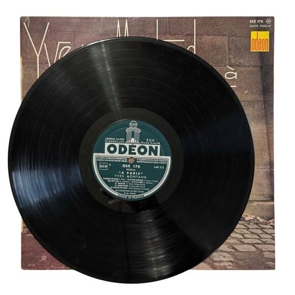Yves Montand A Paris (Vinyl) Bonus Tracks 12" Album OSX 178 Odeon - Picture 6 of 8